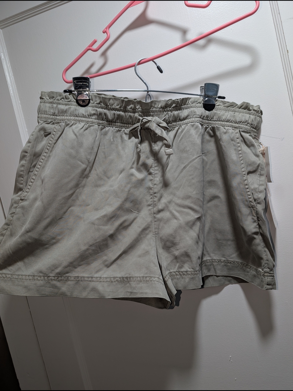 C&C California Sage Green Drawstring Athletic Shorts